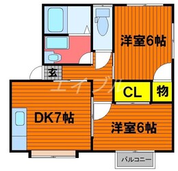 サンライフヒラタⅠの物件間取画像